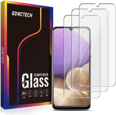 [3-Pack Screen Protector for Samsung Galaxy A32 5G Tempered Glass, Bubble Free, Easy to Install, 9H Hardness...