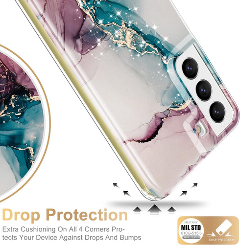 Esdot Compatible with Samsung Galaxy S22 Plus Case,Passing 21ft Drop Test,with Fashionable Designs for Women Girls,Protective Phone Case for Galax...