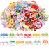 WillingTee 120pcs (60 pairs) Mix Colors Girl's Elastic Hair Ties Soft Rubber Bands Hair Bands Holders Pigtails Hair Accessories for Girls Infants ...