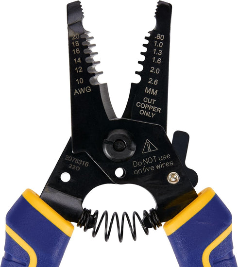 IRWIN VISE-GRIP Wire Stripping Tool/Wire Cutter, 6-Inch (2078316)...