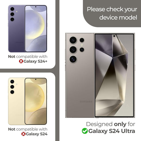 ArmorSuit 2 Pack for Samsung Galaxy S24 Ultra Screen Protector (6.8") Case Friendly MilitaryShield HD Clear Film - Made in USA......