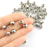 50-Pack 304 Stainless Steel Smooth Round Spacer Beads 3mm Hole,Seamless Loose Beads for Jewelry Making Findings DIY Crafts Accessories 8mm(Silver)...