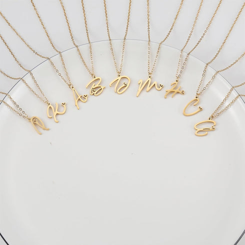 Initial Necklace for Women,14K Gold Dainty A-Z Letter Pendant with Heart Choker Necklace Jewelery Gifts,Personalized Cute Tiny Initial Pendant Nec...