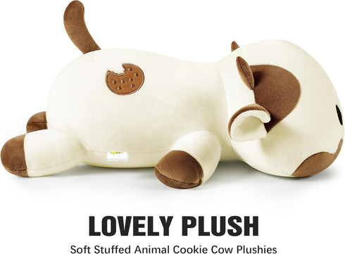 Onsoyours Cute Cow Plushie, Soft Stuffed Cookies Cow Squishy Plush Animal Toy Pillow for Kids (Cookies Cow, 12")...