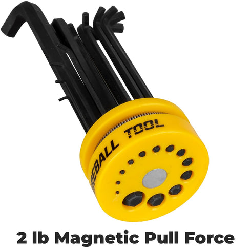 Fireball Magnetic Hex Key Holder (Imperial + Metric) (Holder Only) (Standard - Plastic), Magnetic Base, Tool...