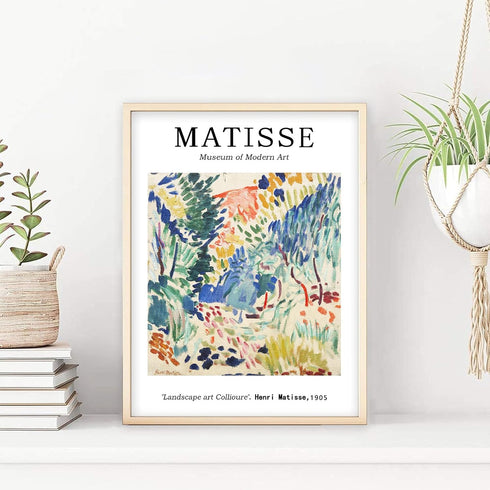 Henri Matisse Wall Art Prints - Matisse Canvas Wall Art Picture Matisse Landscape Poster Henri Matisse Exhibition Poster Matisse at Collioure Prin...