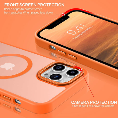 BENTOBEN for iPhone 12 Pro Max Magnetic Case, iPhone 12 Pro Max Phone Case Compatible with MagSafe, Translucent Matte Shockproof Anti-Fingerprint ...