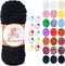 Chunky Chenille Yarn(7OZ/200G), 3 Strands of Yarn Soft Chenille Velvet Yarn for Crocheting Knitting Thick Blanket Yarn for Shoe Hat Clothing Cushi...