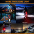 USB Rechargeable Bike Lights Set, 6 Modes Bicycle Front Headlight and Back Taillight, 3000LM Water Resistant Bicycle Lights Front and Rear for Nig...