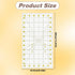 Quilting Ruler 6.5" x 12" Acrylic Quilters Rulers Sewing Ruler for Easy Precision Cutting Fabric Paper, Fabric Cutting Ruler for Quilting, Sewing ...