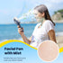 HandFan Upgraded Portable Handheld Misting Fan, Rechargeable Personal Mister Fan, Spray Water Mist Fans, Foldable Mini Cooling Hand Fans for Summe...