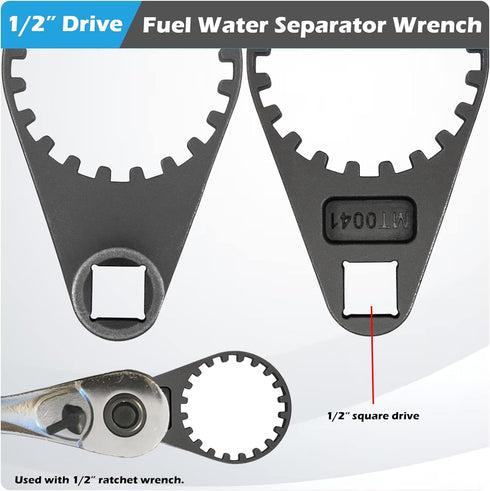 Fuel Filter Water Separator Wrench for Yamaha 2006-2023 4-Strokes 150-350HP (Serial Number 0406 to Current), Replace YB-ACC04 18-79815 Fuel Filter...
