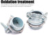 12pcs 1/2Inch Clamp Type Cable Connectors for Metallic Conduit Protect Cables Silver-Zinc...
