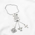 FUSTMW Guardian Angel Rearview Mirror Charm Drive Safe Gifts Car Ornament Hanging New Drivers Gifts May Your Guardian Angel Ride with You (silver)...