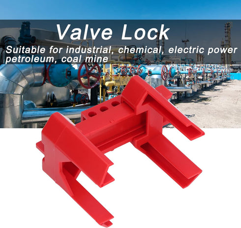 Ball Valve Lockout, Adjustable Prinzing Valve Lock Tagout Recycled Locking Device Outdoor Water Spigot Industrial Faucet Handle Pipeline Safety Lo...