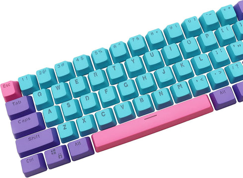 Owpkeenthy WHYSP PBT Keycaps 60% for 60 Percent Keyboard OEM Profile Backlit Key Cap Replacement 6.25U Space Bar...