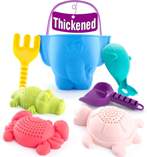 Beach Toys for Toddlers 1-3 - Sand Toys for Toddlers 1-3 - Baby Bucket Rake Shovel Set, Bath Water Outside Outdoor Toys for Toddlers 1-3 Boys Girl...
