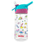 Nuby Push Button Flip-it Soft Spout Tritan Water Bottle, Pink Unicorns, 18 Oz...
