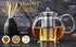Small Teapot, Teapot with Infuser, Glass Tea Kettle Stovetop Safe, Blooming and Loose Leaf Tea Maker Set Gift for Women, 650ml/22oz...