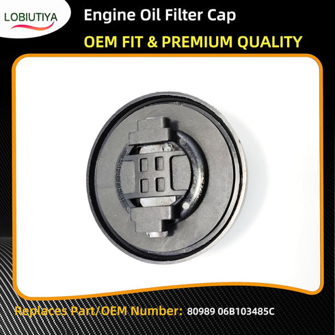 80989 06B103485C Engine Oil Fill Cap Compatible with Audi Volkswagen/vw Models, For Audi 80 90 A1 A2 A3 A4 A6 A8, For VW Jetta Fox Golf Passat OE#...