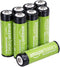 Amazon Basics 8-Pack Rechargeable AA NiMH Batteries, 2000 mAh, Recharge up to 1000x Times, Pre-Charged...
