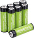 Amazon Basics 8-Pack Rechargeable AA NiMH Batteries, 2000 mAh, Recharge up to 1000x Times, Pre-Charged...