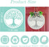 Stencils for Painting on Wood 12" Welcome Stencils for Crafts Drawing Tree of Life Reusable Plastic Art Templates for Adults Wood Burning Paint Ho...