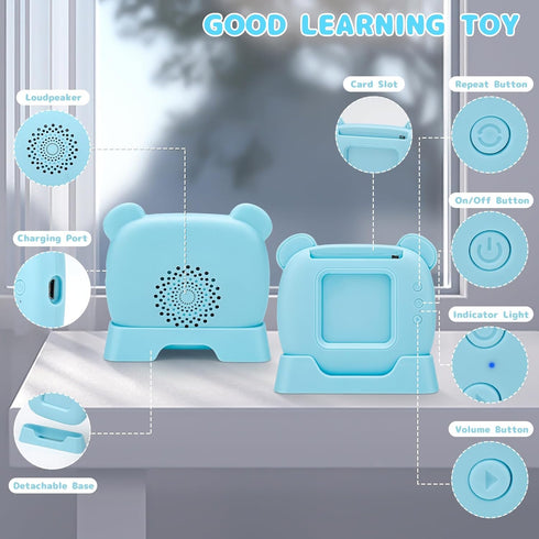 Sight Words Talking Flash Cards for 2 3 4 5 6 Year Old Boys Girls,Speech Therapy Toys Autism Toys Preschool Educational Toys...