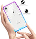 SALAWAT iPhone Xr Case, Clear Slim Anti Scratch Protective Cover with Reinforced Corners - TPU Bumper Shockproof - Blue Purple...