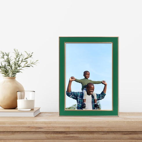 Lawrence Frames Metal Frame, Polished Enamel, Green, 5x7...