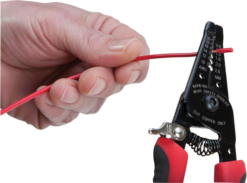 Performance Tool W86504 6-Inch Multi-Wire Cutter, Stripper and Pliers with Non-Slip Grip Handles for 10-20 AWG Solid and Stranded Copper Wire...