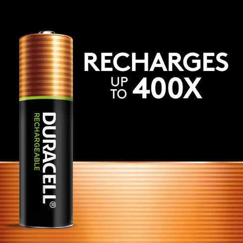 Duracell Rechargeable AAA Batteries, 6 Count Pack, Triple A Battery for Long-lasting Power, All-Purpose Pre-Charged Battery for Household and Busi...
