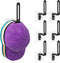 Hat Hanger for Wall 6 Packs, Adhesive Hat Hooks for Wall, Metal Baseball Hat Rack for Wall No Drilling, Sticky Hat Storage for Baseball Caps...