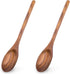 HANSGO 2PCS Wooden Cooking Spoons, Large Wooden Cooking Spoons Wooden Kitchen Utensil for Cooking Serving Mixing...