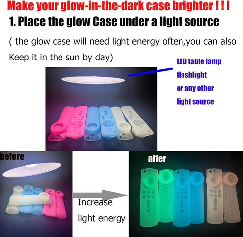 Compatible for Alexa Voice Remote Cover/TV Stick 4k (2nd Gen) with Airtag Holder, Glow in The Dark, Item Finder Anti-Slip Silicone Protective Case...