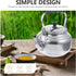 6.9Inches Aluminum Alloy Stove Top Teakettle Kitchen Teapot Vintage Alloy Coffee Kettle Boiling Water Kettle Old Fashioned...