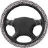 Black and White Leopard Print Auto Car Pink Butterfly Steering Wheel Cover Universal 15 Inch Neoprene Interior Decor Protection Accessories...