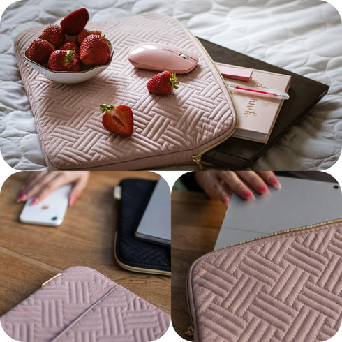 BAGSMART Laptop Sleeve Bag Compatible with MacBook Air/Pro, 13-13.3 inch Notebook, Compatible with MacBook Pro 14 Inch, MacBook Air M2 Sleeve 13 I...