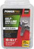 Power Pro Premium Self-Drilling Metal Screws, Zinc Plated Steel, Hex Washer Head Metal to Metal Winged Point Screws, Silver, #10 x 1 inch, Box of ...