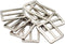 JWBIZ 8pcs Flat Metal Slide Buckle Belt Adjuster Sliders Tri Glide Strap Hardware Clasp (Silver, 1 1/4 Inch)...