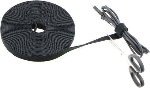 Pasow fastening tape Cable Tie Double Side Nylon Power Wire Management 3/4Inch 1 Roll Hook (10 Yards, Style 1)...