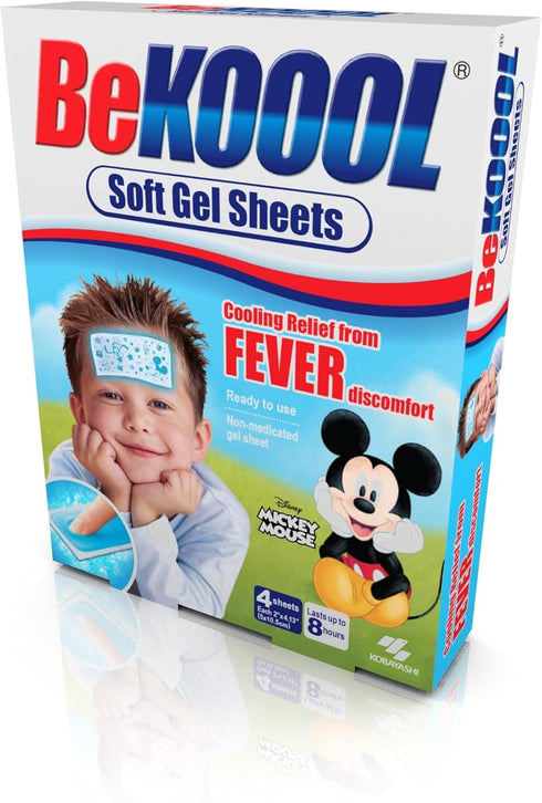 BEKOOOL Soft Gel Sheets for Kids for Cooling Relief from Fever discomfort | 4 Count...