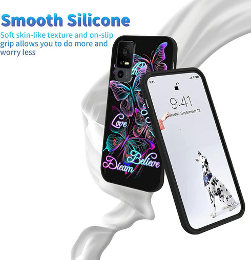 Case for TCL 40 XL 6.75" 2023, Phone Case for TCL 40 XL TPU Protective Cover, Ultra-Thin Soft Silicone Shockproof Anti-Scratch Cover Fit for TCL 4...