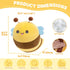 Cute Stuffed Animal Toy Fruit Plush Pillow, Funny Bee Throw Pillow, Soft Food Shape Hugging Pillow Plushie for Boys Girls Birthday Toy...