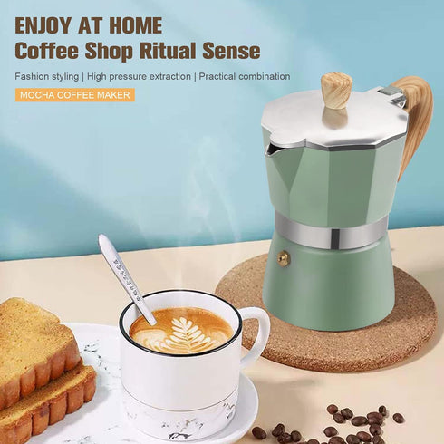 Aluminum Italian Espresso Machine Percolation Stove Burner Pot Coffee Moka Pot...