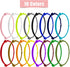 16pcs Puppy ID Collars, Newborn Puppy ID Bands, Soft Polyester Adjustable Whelping Collars Kitten Collars Whelping Puppy Identification Collars fo...