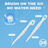 Disposable Mini Toothbrush Travel Toothbrushes with Toothpaste Portable Peppermint 48pcs 2 Packs (2)...