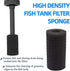 yuntop 6pcs Pre-Filter Sponge, Pre Filter Foam Sponge Roll for Aquarium Fish Tank (6 x 3.5cm /2.4x1.4 inch)...