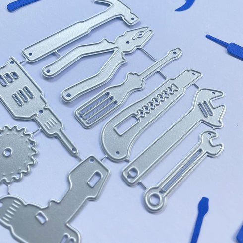 Repair Tools Cutting Dies for Making Men's Cards Metal Dies Handmade DIY Paper Cards Album Decoration Stencils Template Embossing for Card Scrapbo...