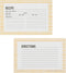 C.R. Gibson Bloom Double Sided Recipe Card Set, 4" W x 6" L, Yellow...